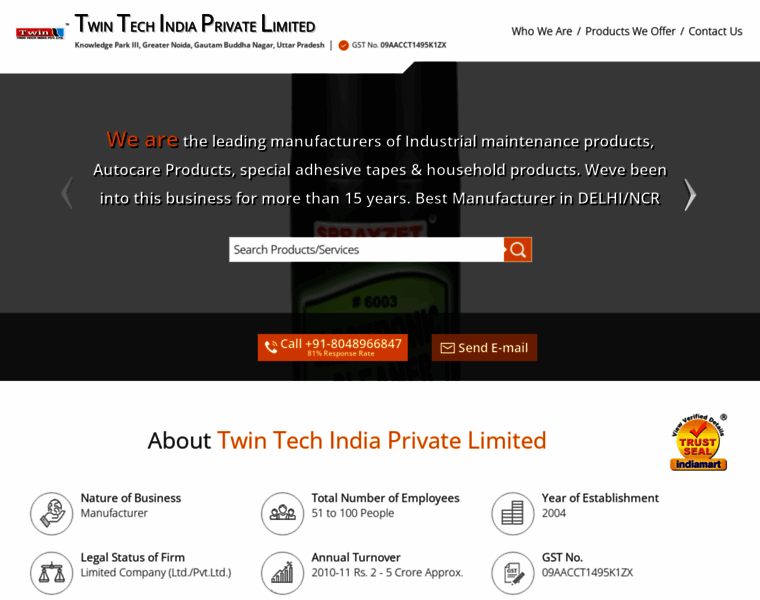 Twintechindia.in thumbnail