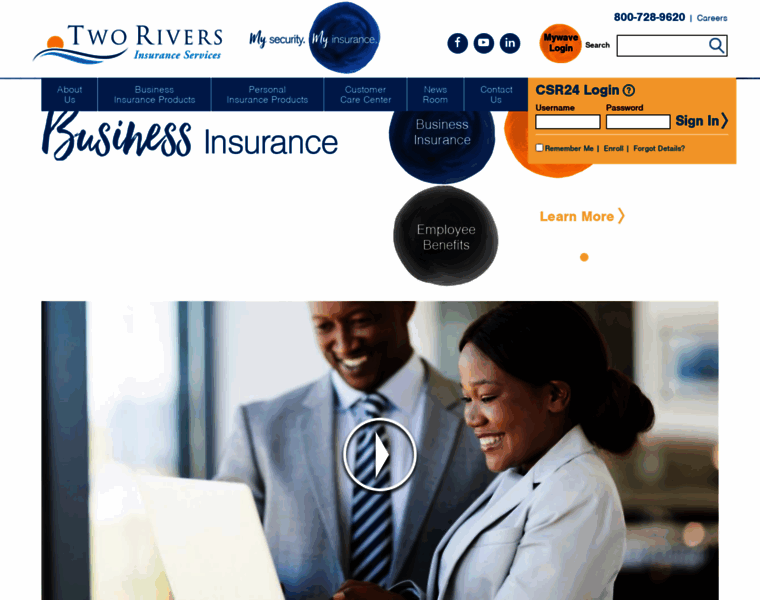 Tworivers.insurance thumbnail
