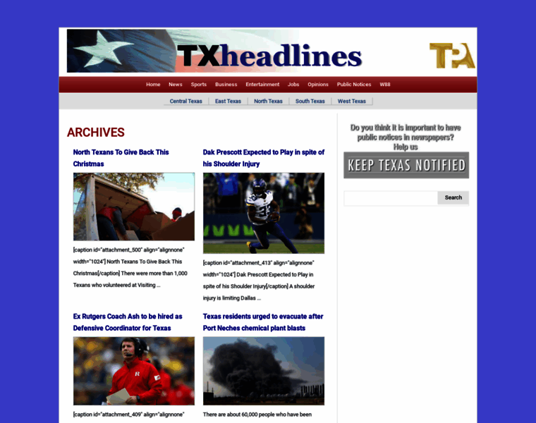 Txheadlines.com thumbnail