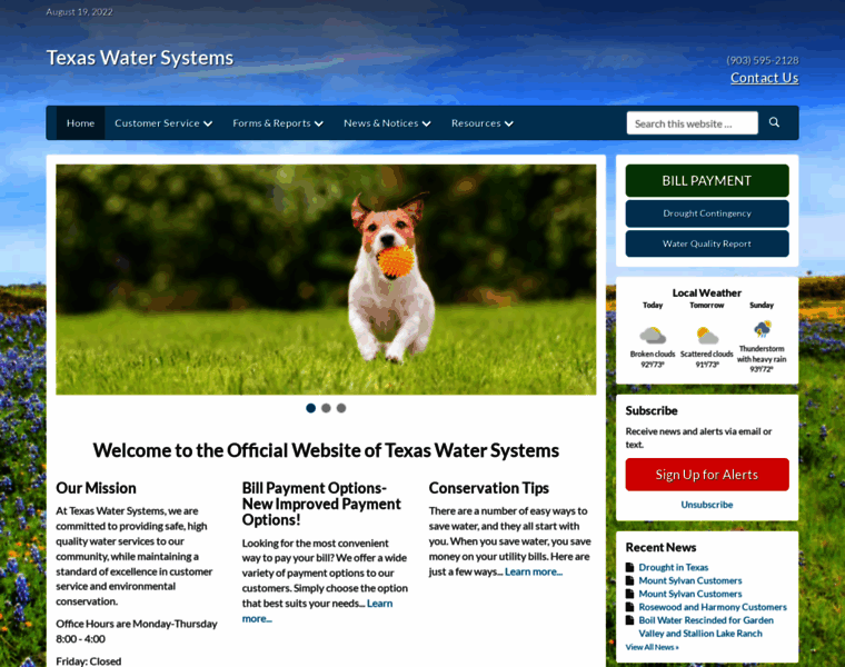 Txwatersystems.com thumbnail