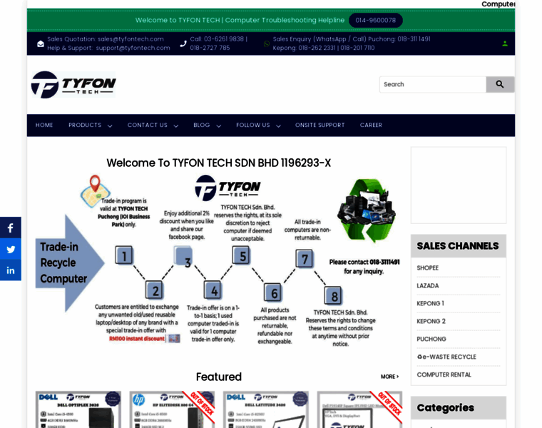 Tyfontech.com thumbnail