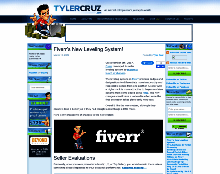 Tylercruz.com thumbnail