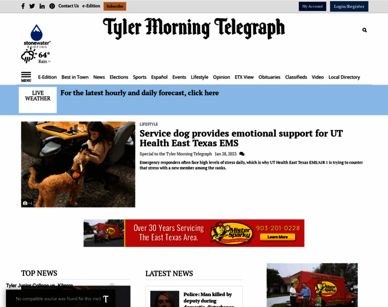 Tylermorningtelegraph.com thumbnail