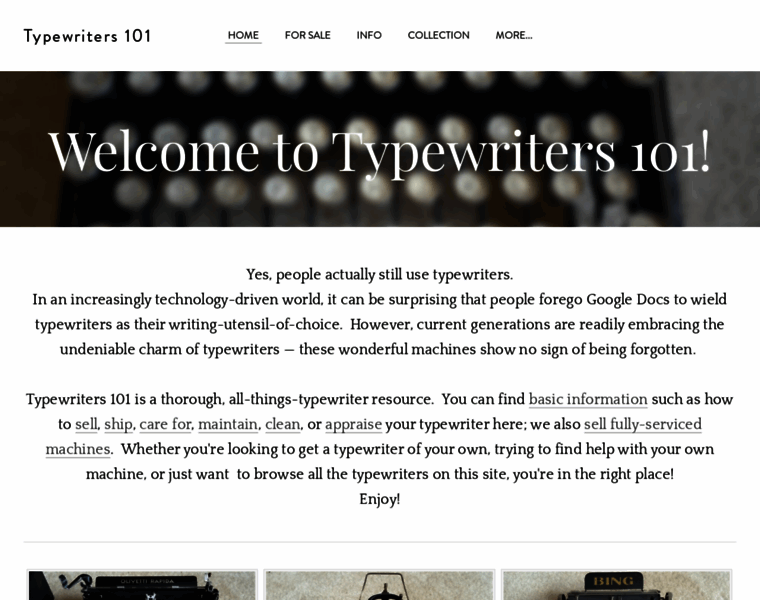 Typewriters101.com thumbnail