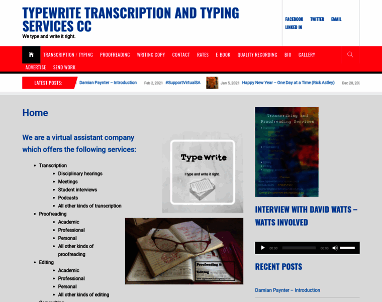 Typewritetranscription.co.za thumbnail