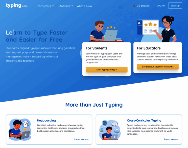 typing.com at WI. Learn to Type | Type Better | Type Faster - Typing ...