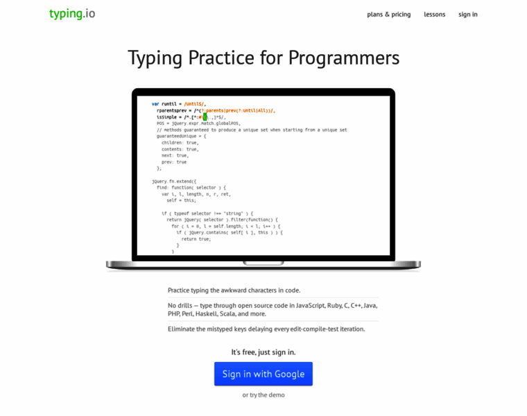 Typing.io thumbnail Typing.io thumbnail