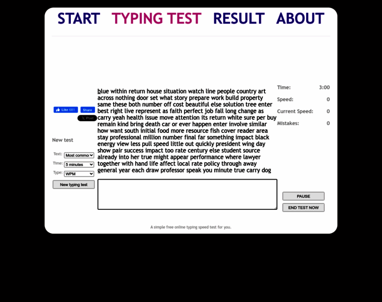 Typingtestonline.org thumbnail
