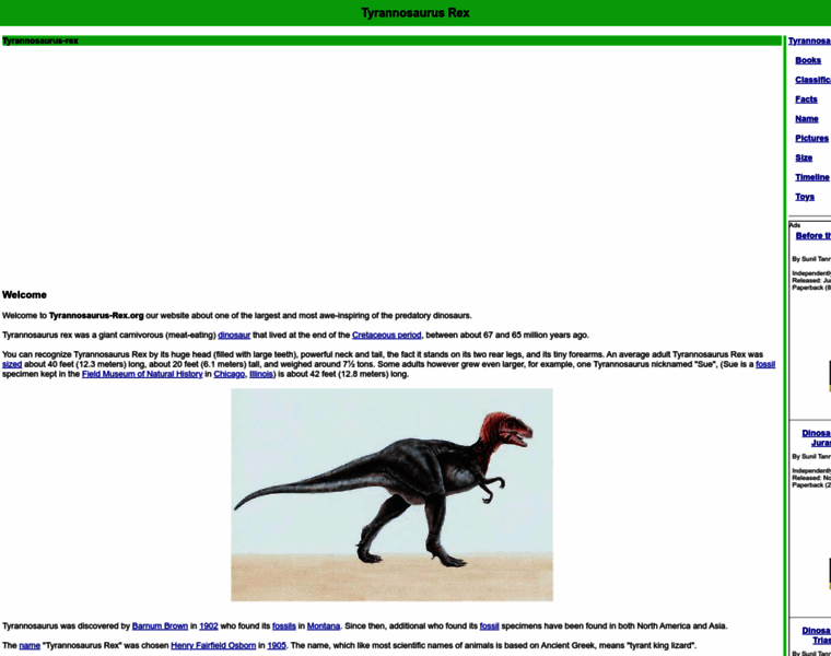 Tyrannosaurus-rex.org thumbnail