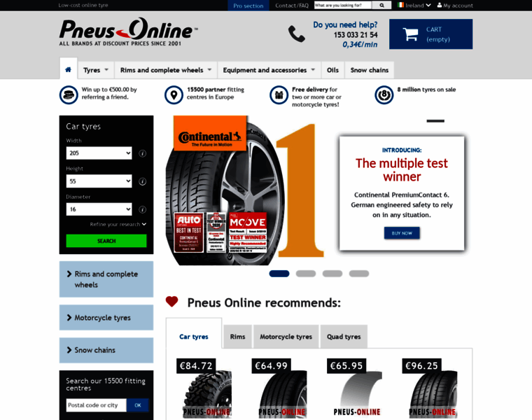 Tyres-pneus-online.ie thumbnail