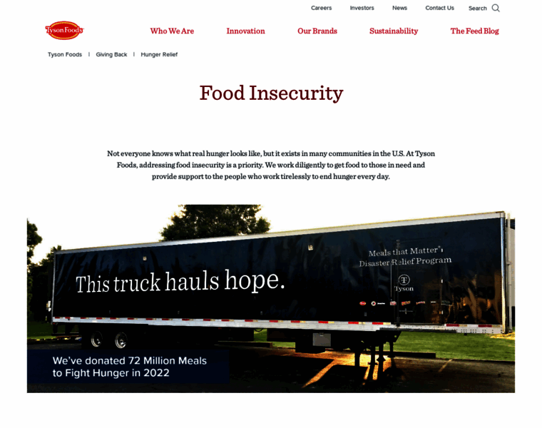 Tysonhungerrelief.com thumbnail