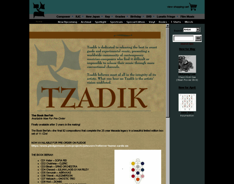 Tzadik.com thumbnail