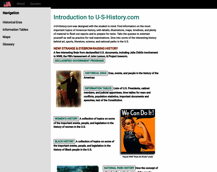 U-s-history.com thumbnail