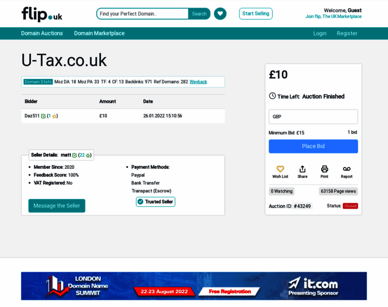 U-tax.co.uk thumbnail