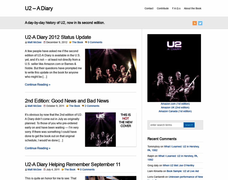 U2diary.com thumbnail