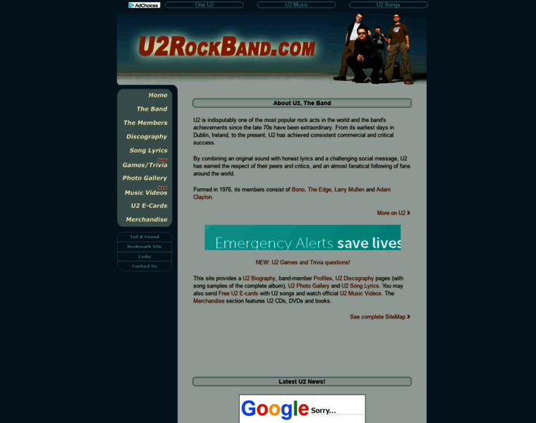 U2rockband.com thumbnail