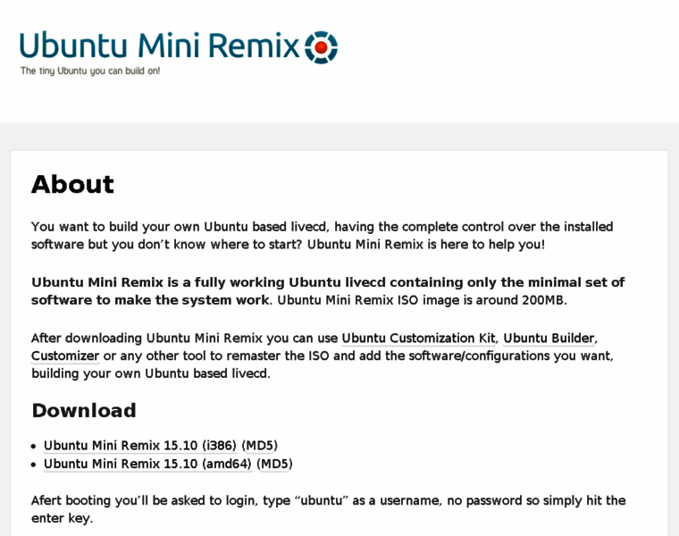 Ubuntu-mini-remix.org thumbnail