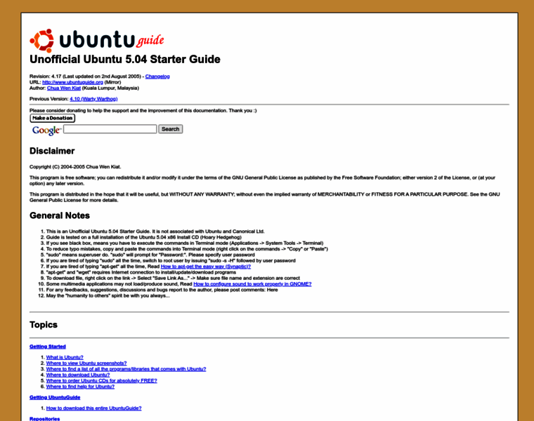 Ubuntuguide.org thumbnail
