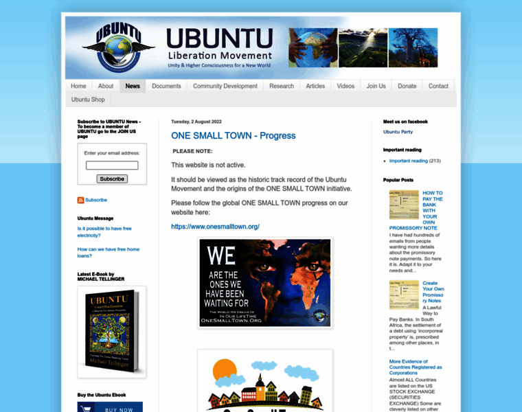 Ubuntuparty.org.za thumbnail