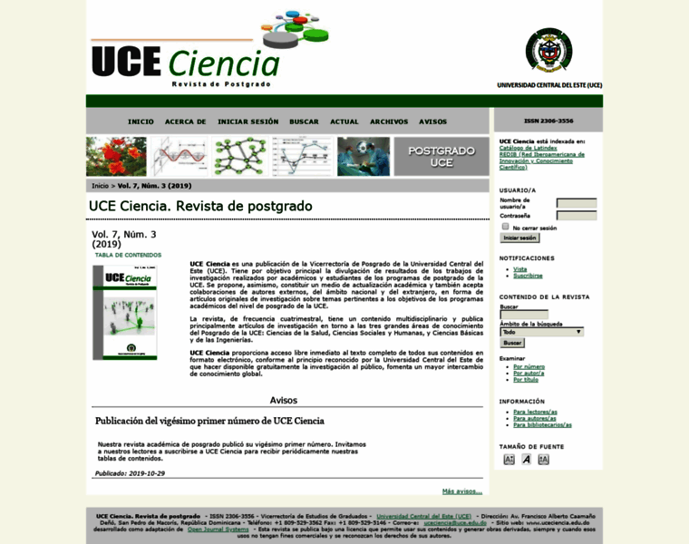 Uceciencia.edu.do thumbnail