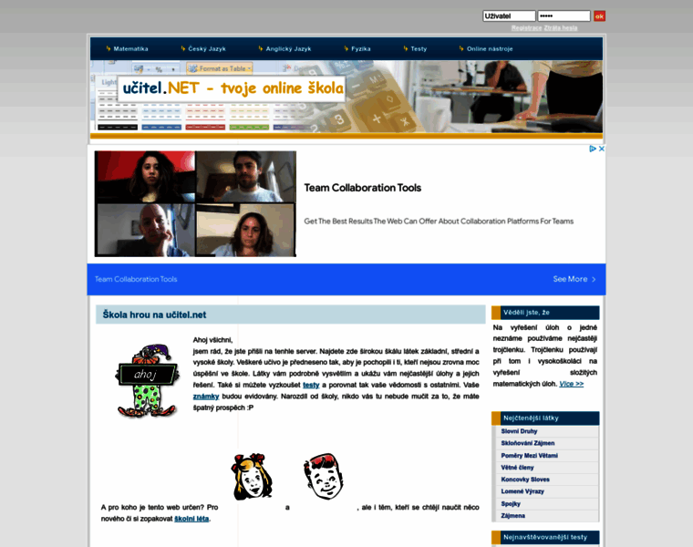 Ucitel.net thumbnail