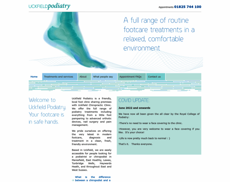 Uckfieldpodiatry.uk thumbnail