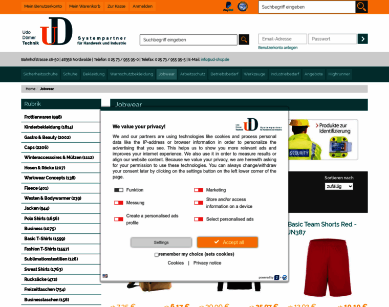 Ud-jobwear.de thumbnail