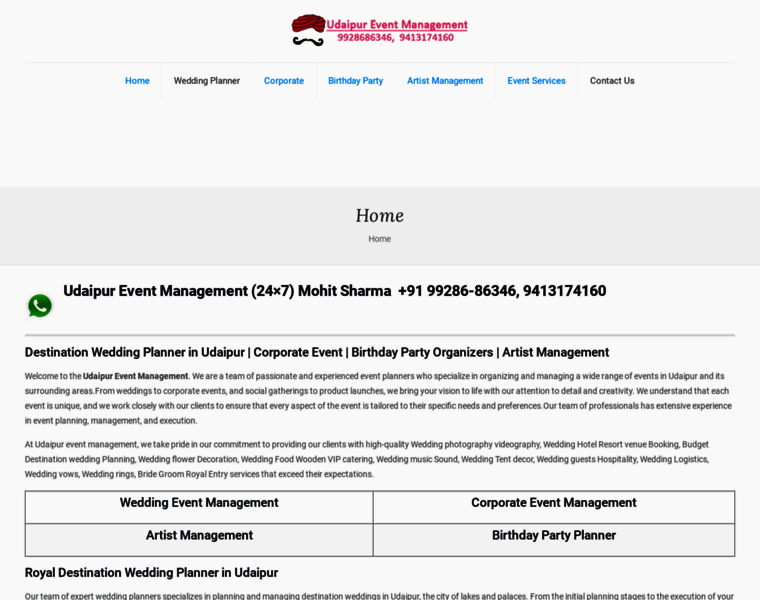 Udaipureventmanagement.com thumbnail Udaipureventmanagement.com thumbnail