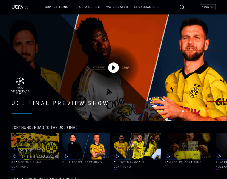 Uefa.tv thumbnail