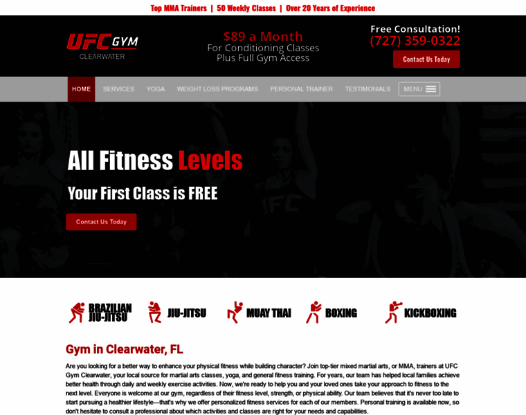 Ufcgymclearwater.com thumbnail