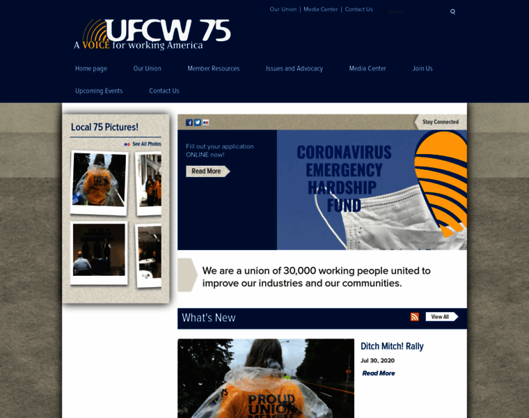 Ufcw75.org thumbnail