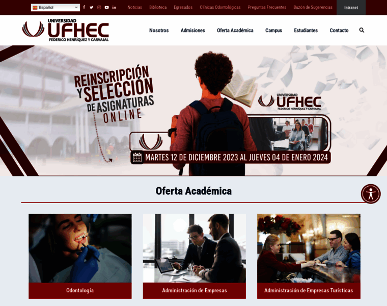Ufhec.edu.do thumbnail