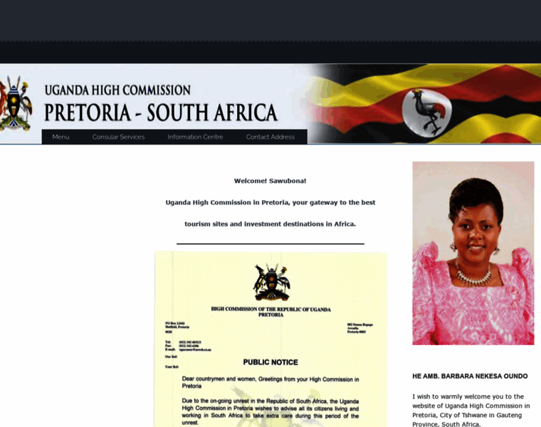 Ugandahighcommissionpretoria.com thumbnail