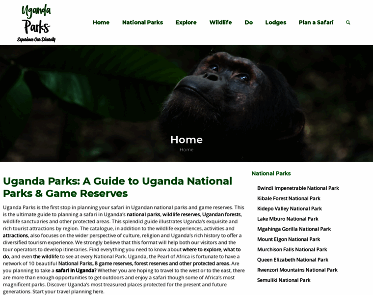 Ugandaparks.com thumbnail