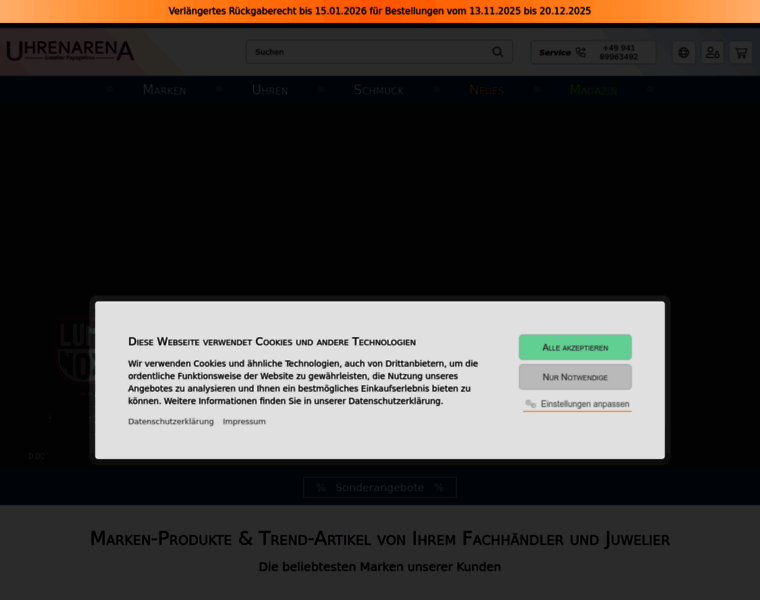 Uhrenarena.de thumbnail