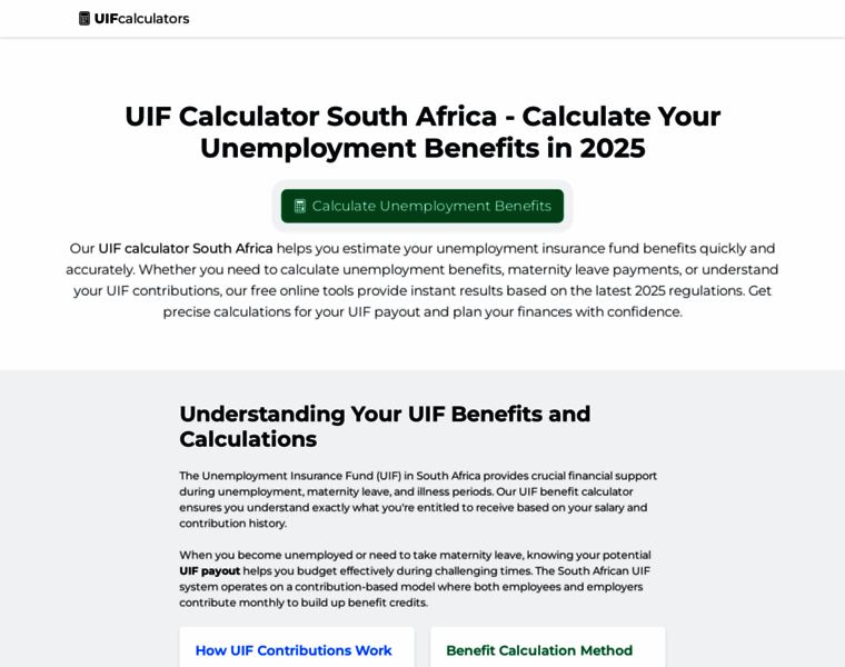 Uifcalculators.co.za thumbnail