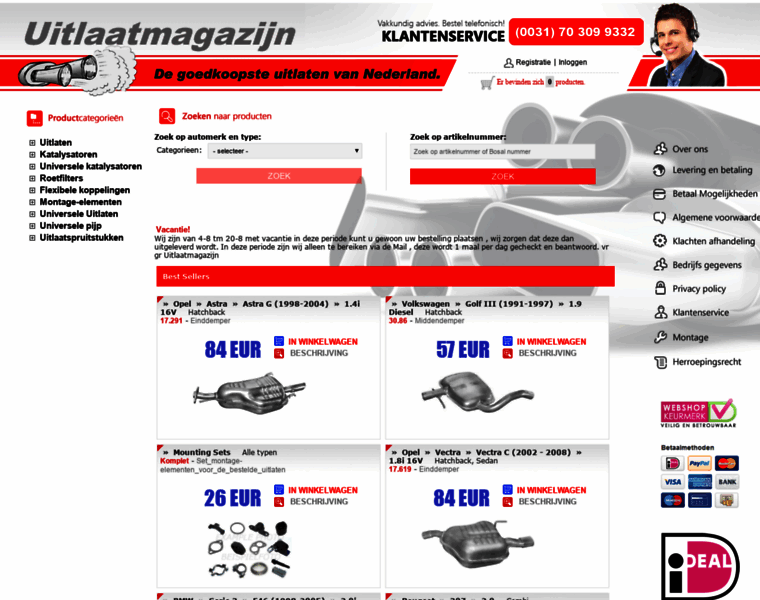 Uitlaat-magazijn.nl thumbnail