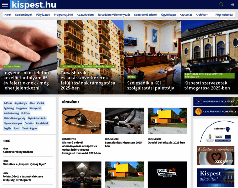 uj.kispest.hu at WI. Kispest Önkormányzata