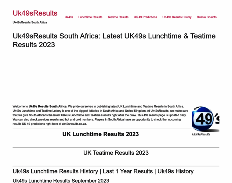 Uk49sresults.co.za thumbnail