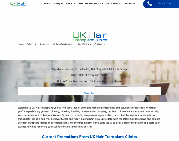 Ukhairtransplantclinics.co.uk thumbnail