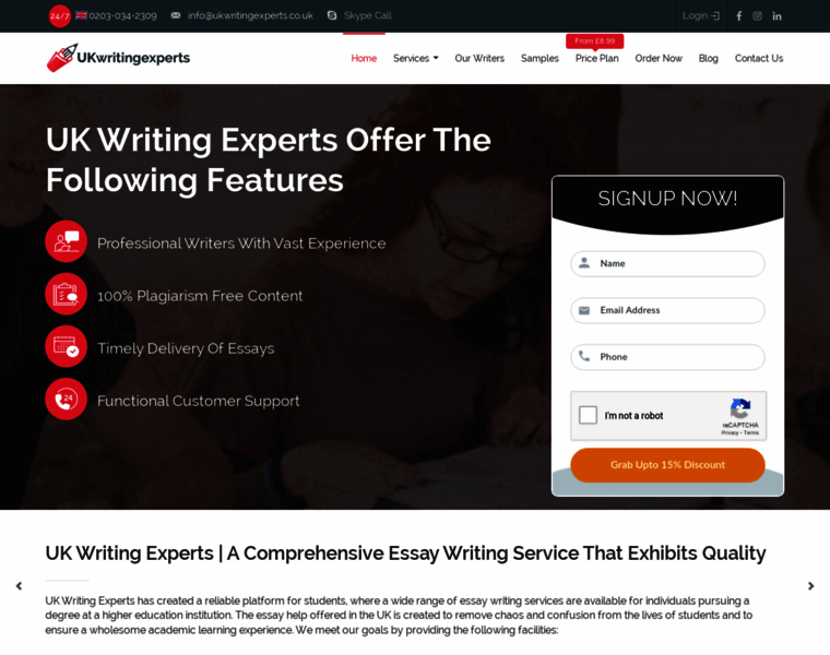 Ukwritingexperts.co.uk thumbnail