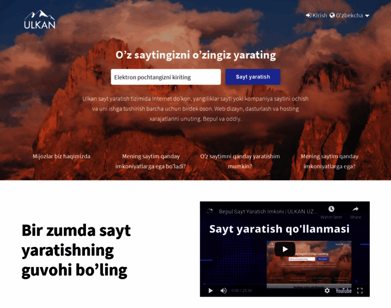 Ulkansayt.uz thumbnail