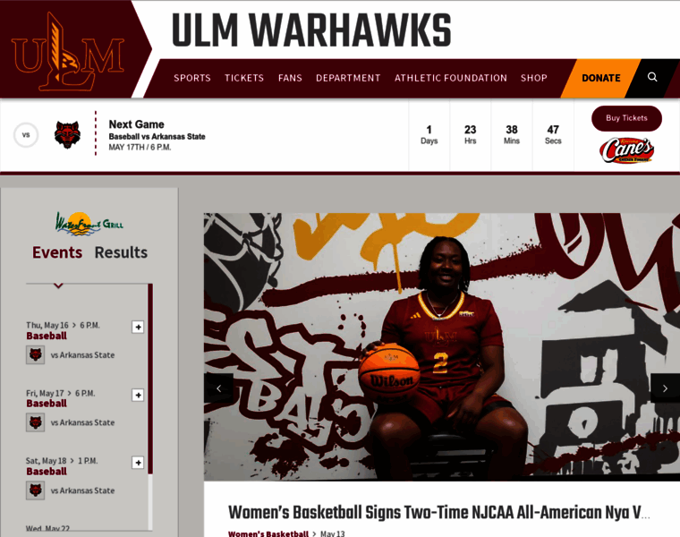 Ulmwarhawks.com thumbnail