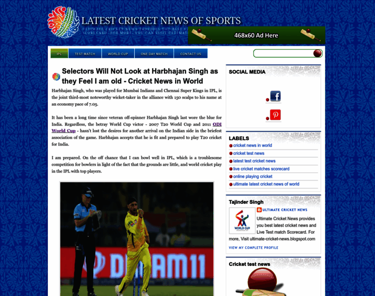 Ultimate-cricket-news.blogspot.com thumbnail