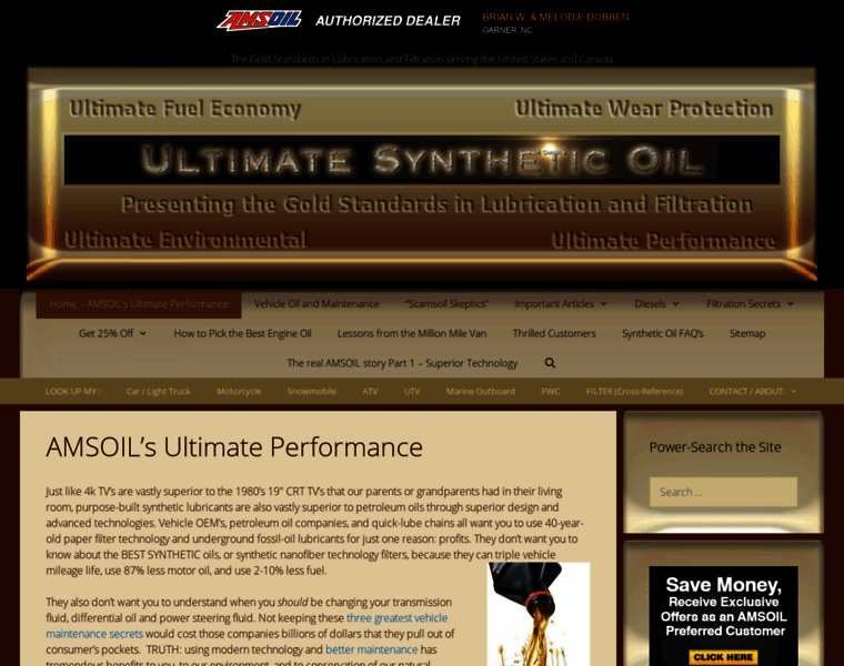 Ultimatesyntheticoil.com thumbnail