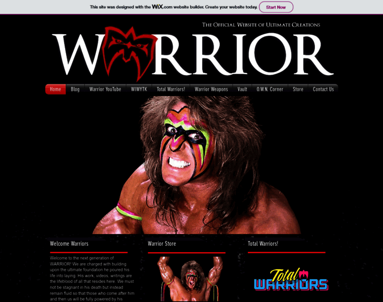 Ultimatewarrior.com thumbnail