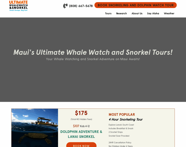Ultimatewhalewatch.com thumbnail