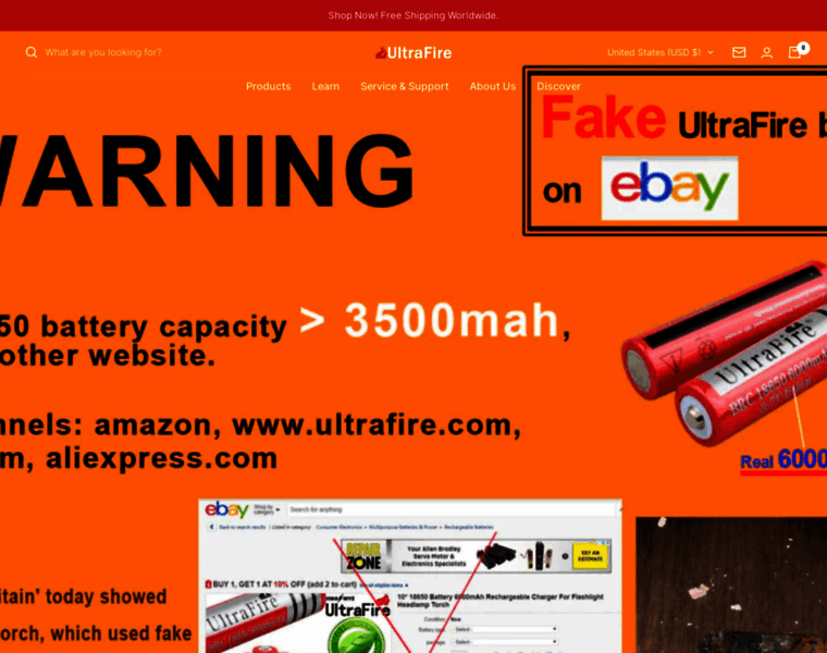 Ultrafire.com thumbnail