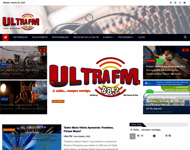 Ultrafm.pt thumbnail