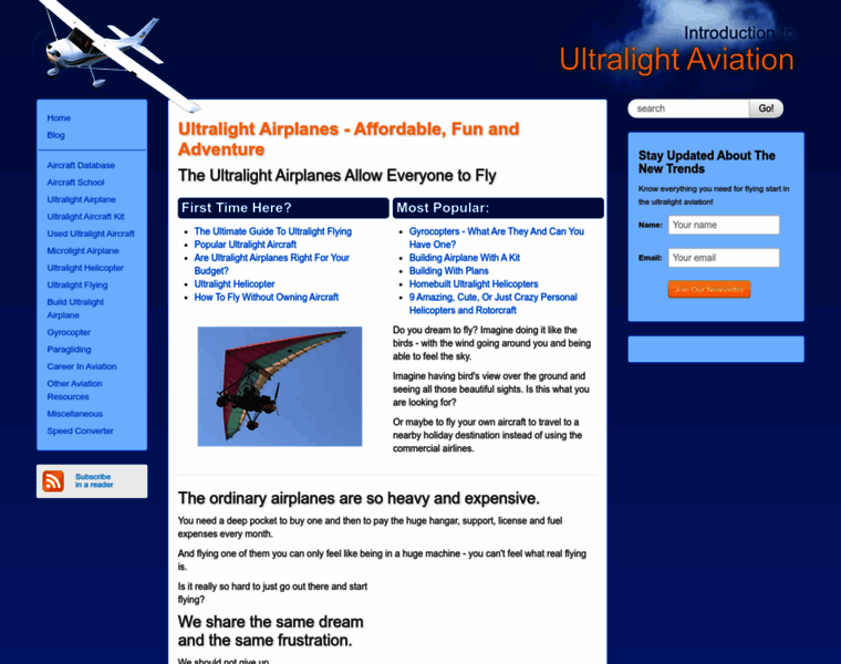 Ultralight-airplanes.info thumbnail